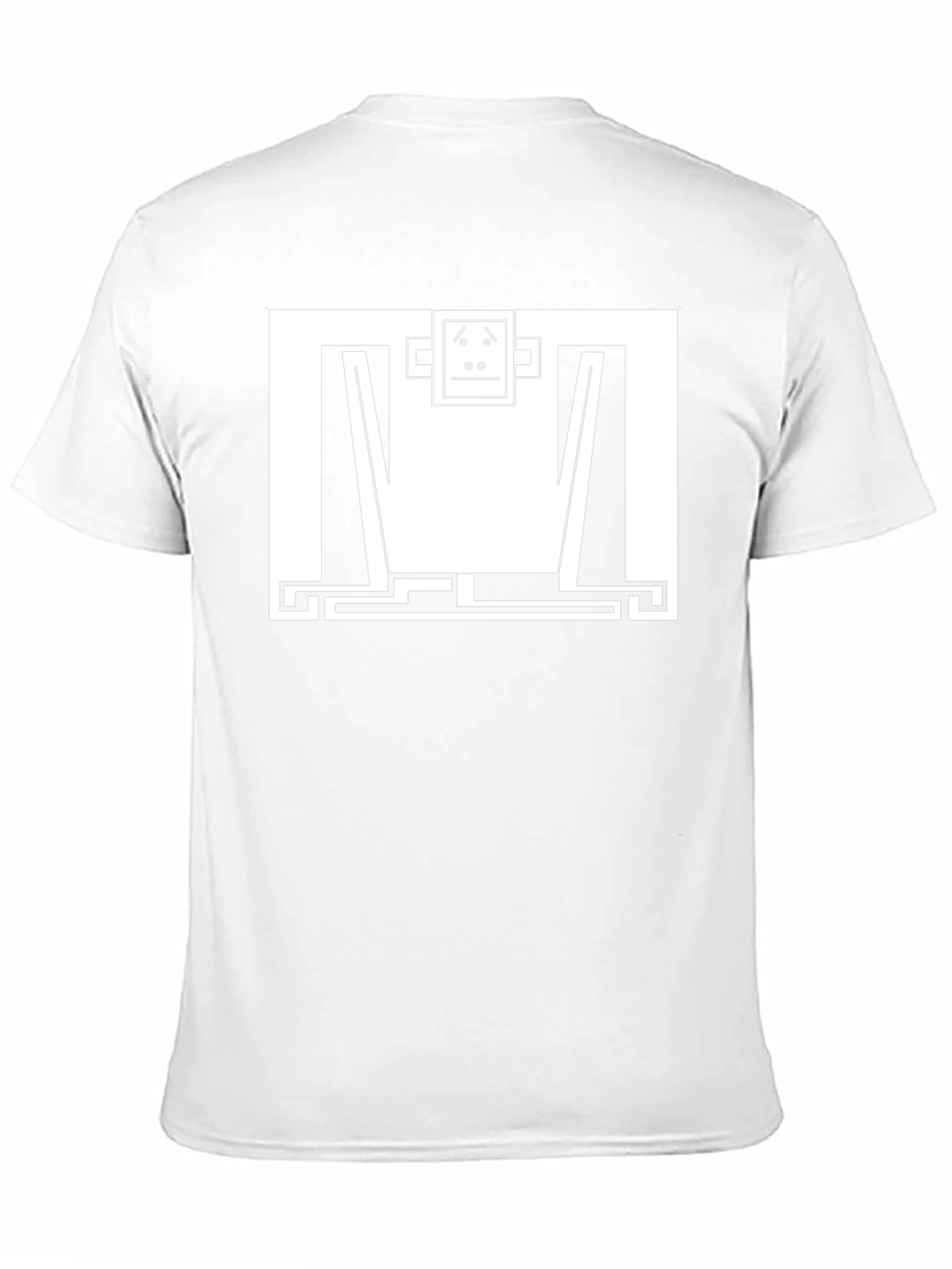 Abstract Monkey Graphic Tee - Modern Black T-Shirt