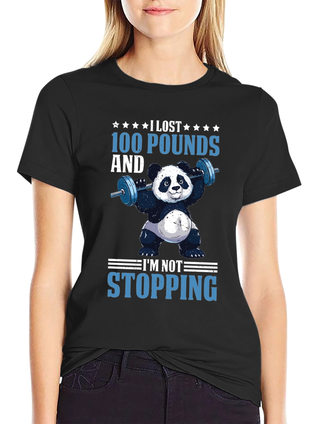 I Lost 100 Pounds Panda T-Shirt