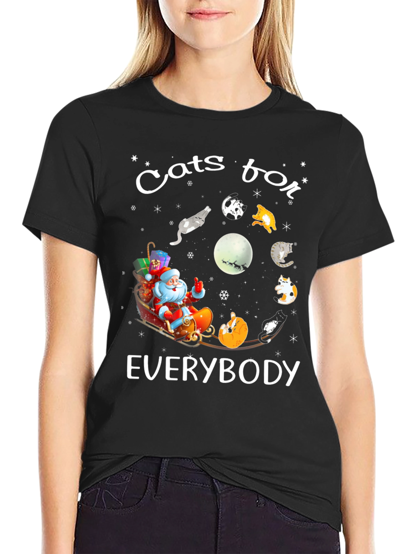 Cats for Everybody Christmas T-Shirt