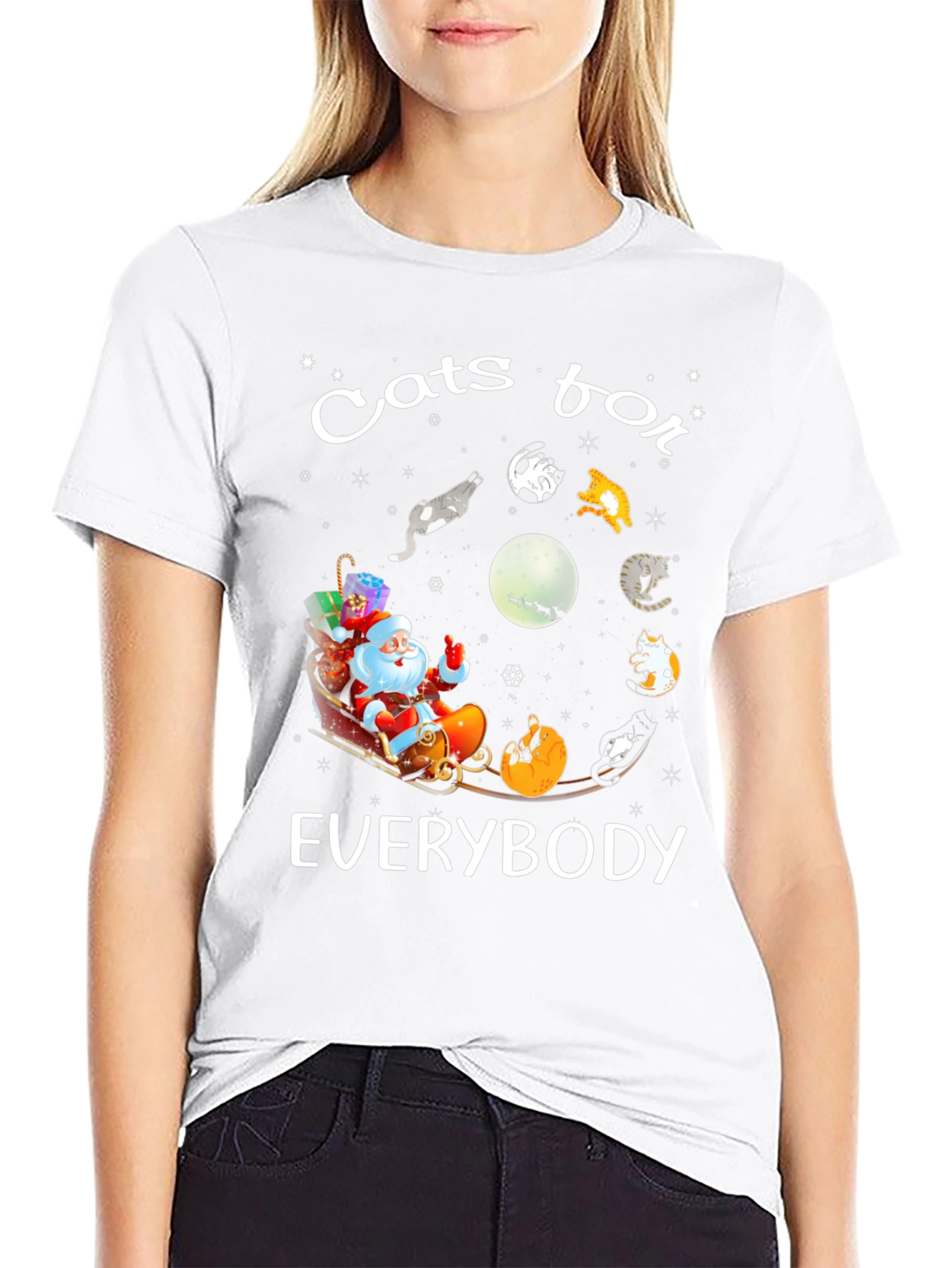 Cats for Everybody Christmas T-Shirt