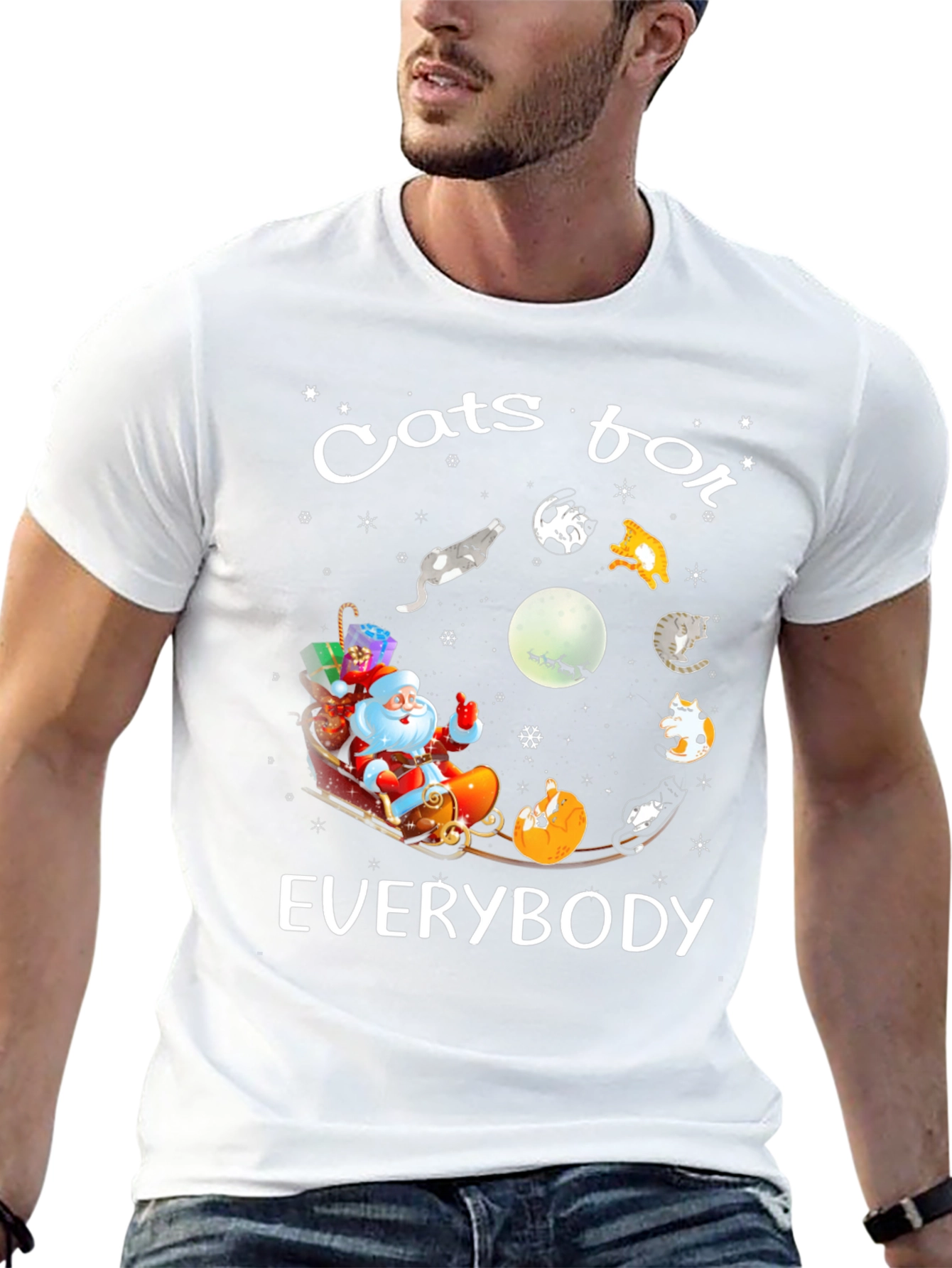 Cats for Everybody Christmas T-Shirt