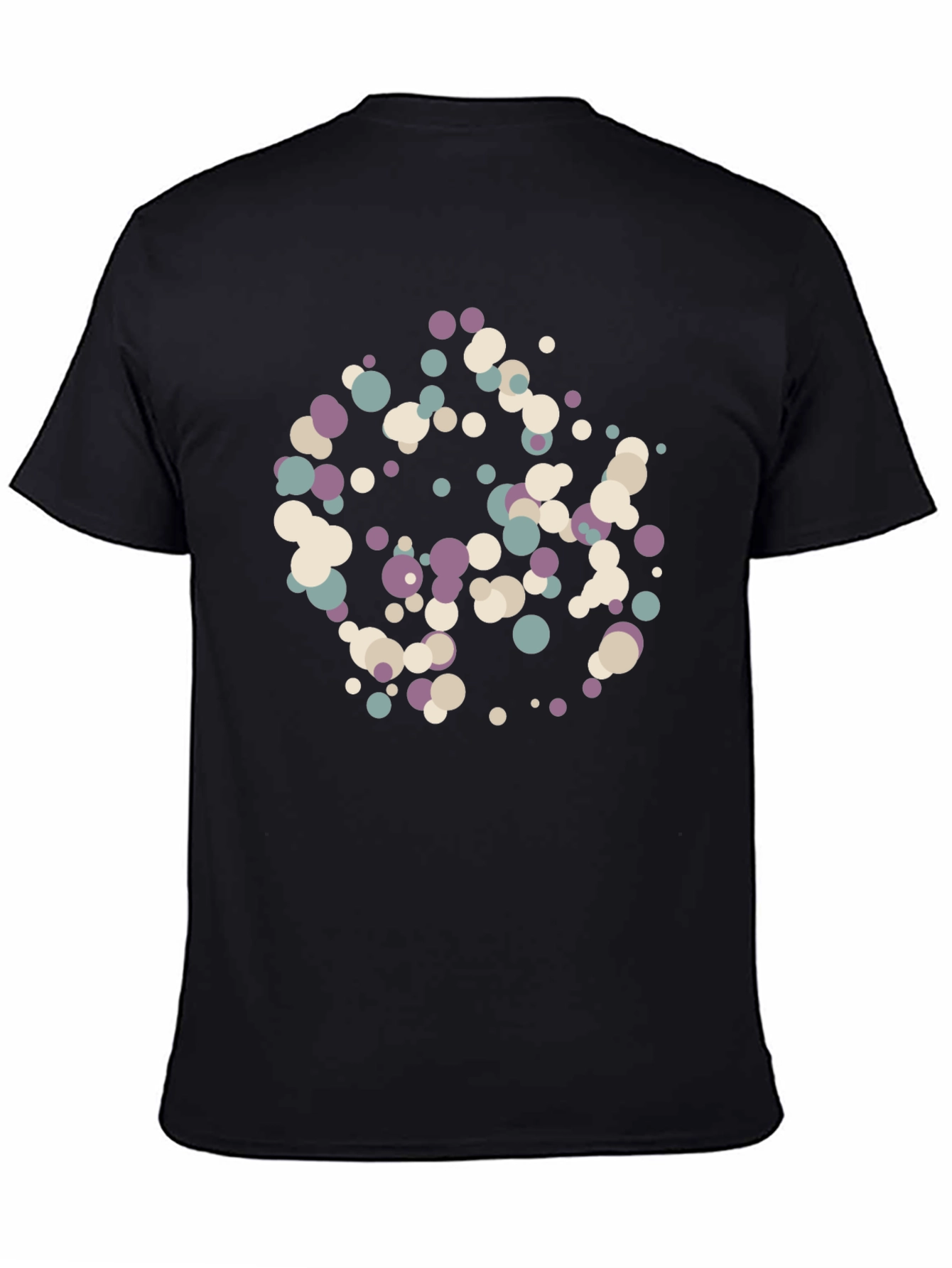 Abstract Dots Black T-Shirt - Modern Art Tee