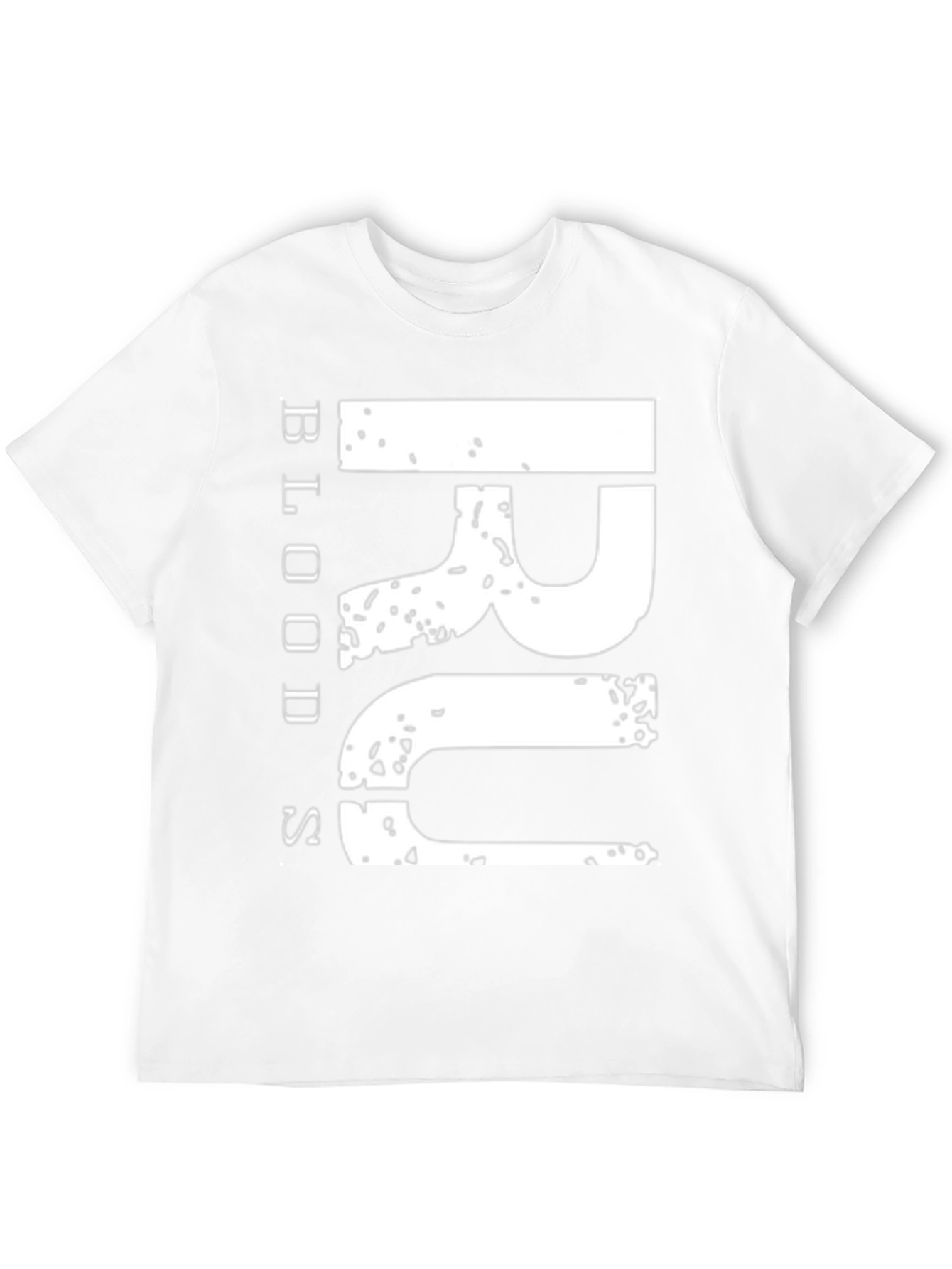 Grunge Bloods Graphic Tee - Black Cotton Casual Fit