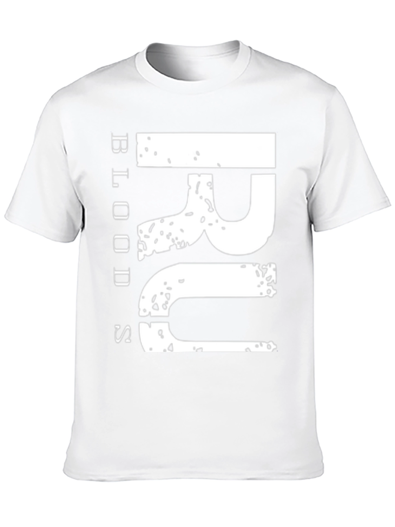 Grunge Bloods Graphic Tee - Black Cotton Casual Fit