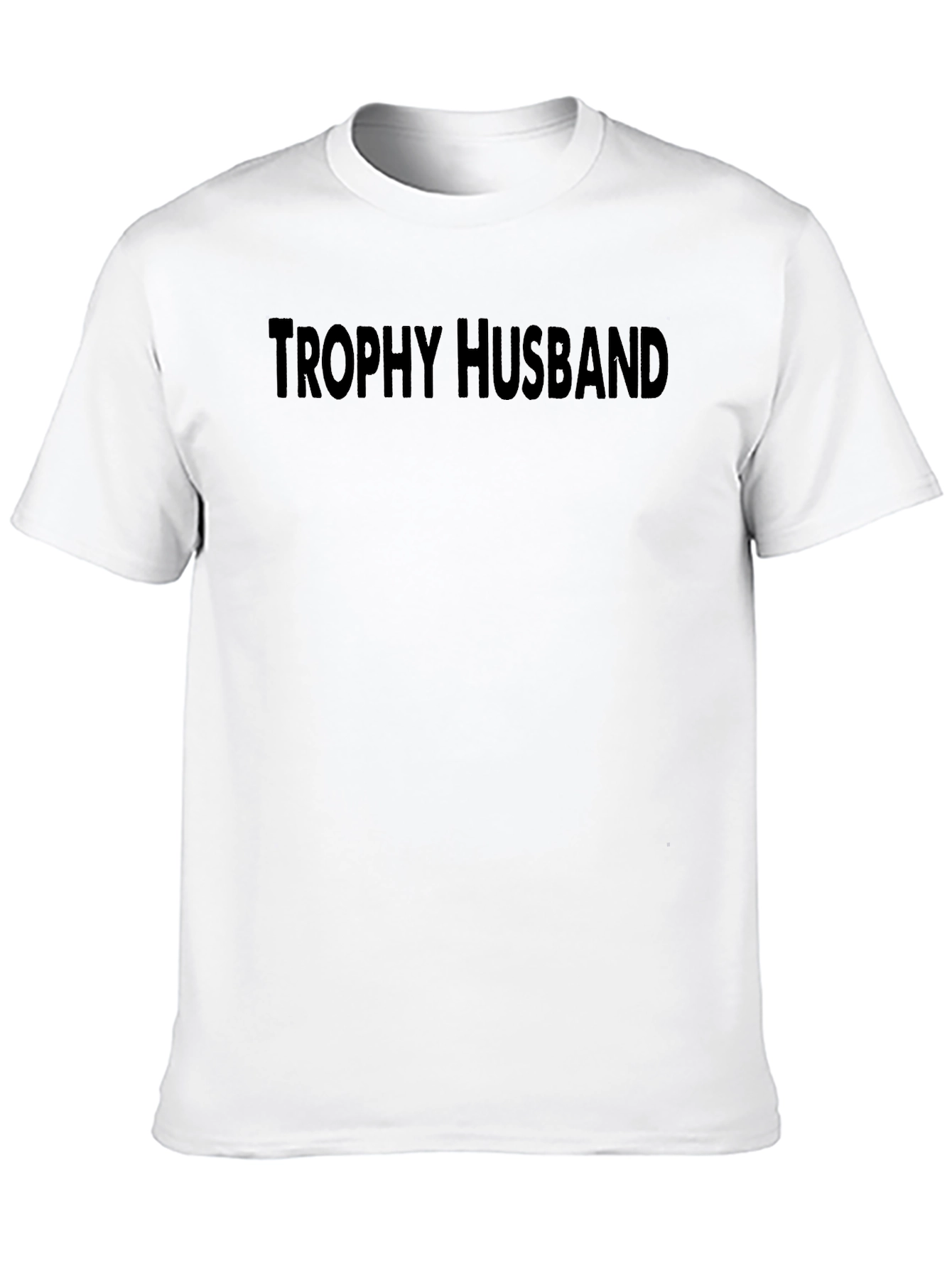 Trophy Husband Black Graphic T-Shirt