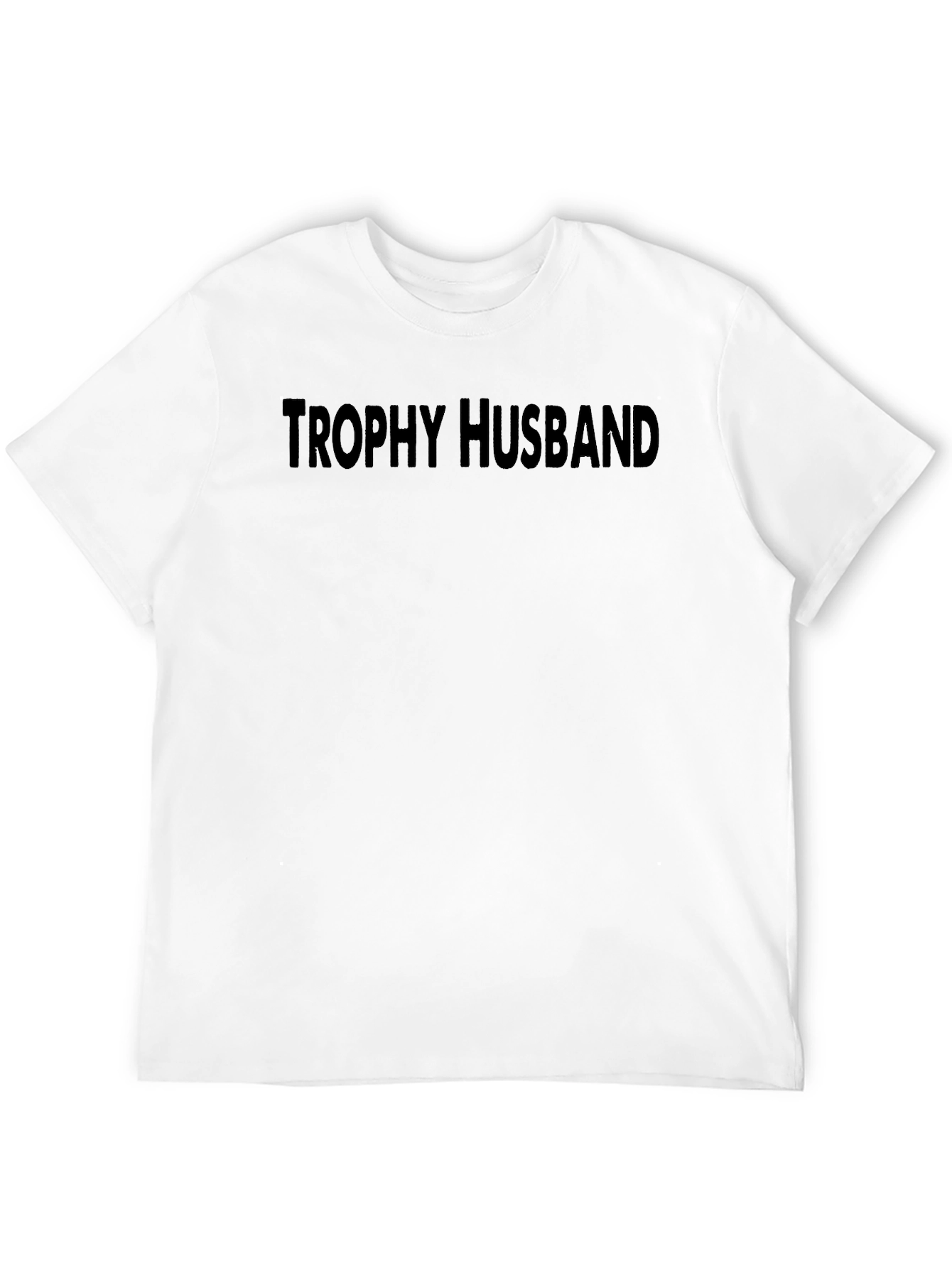 Trophy Husband Black Graphic T-Shirt