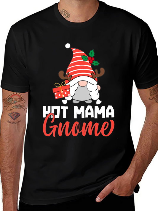 Hot Mama Gnome Christmas Graphic Tee