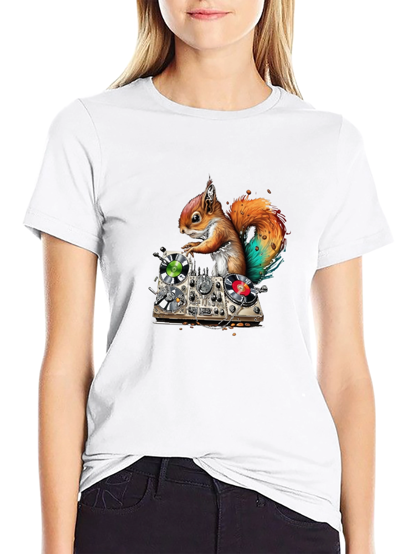 DJ Squirrel Graphic T-Shirt