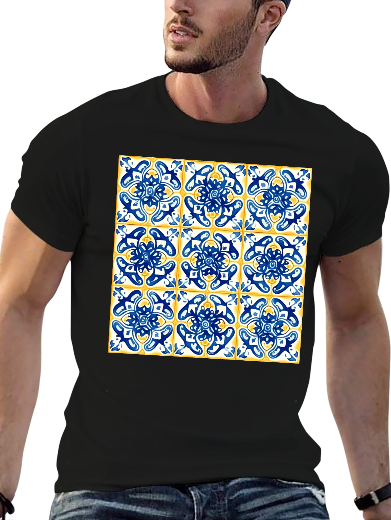 Azulejo Tile Print T-Shirt