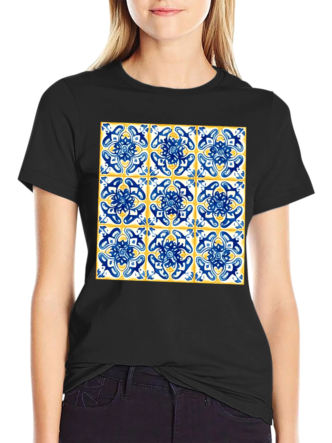 Azulejo Tile Print T-Shirt