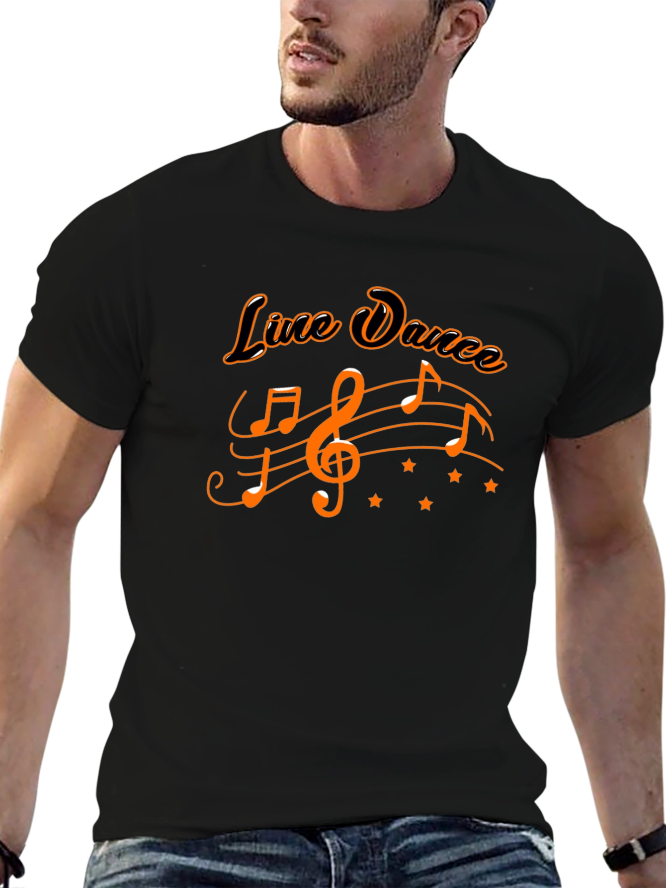 Line Dance Music Graphic Tee