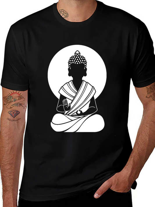 Buddha Graphic T-Shirt - Black
