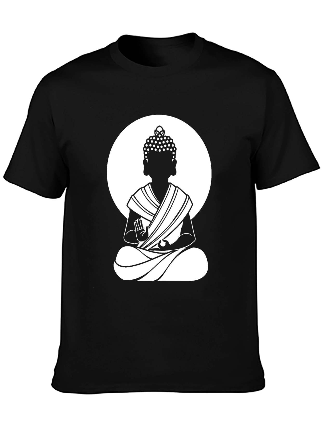 Buddha Graphic T-Shirt - Black