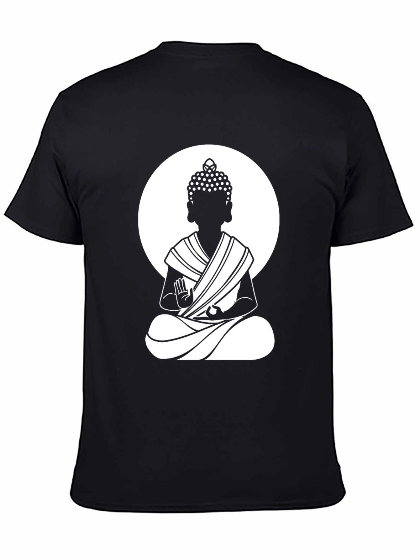 Buddha Graphic T-Shirt - Black