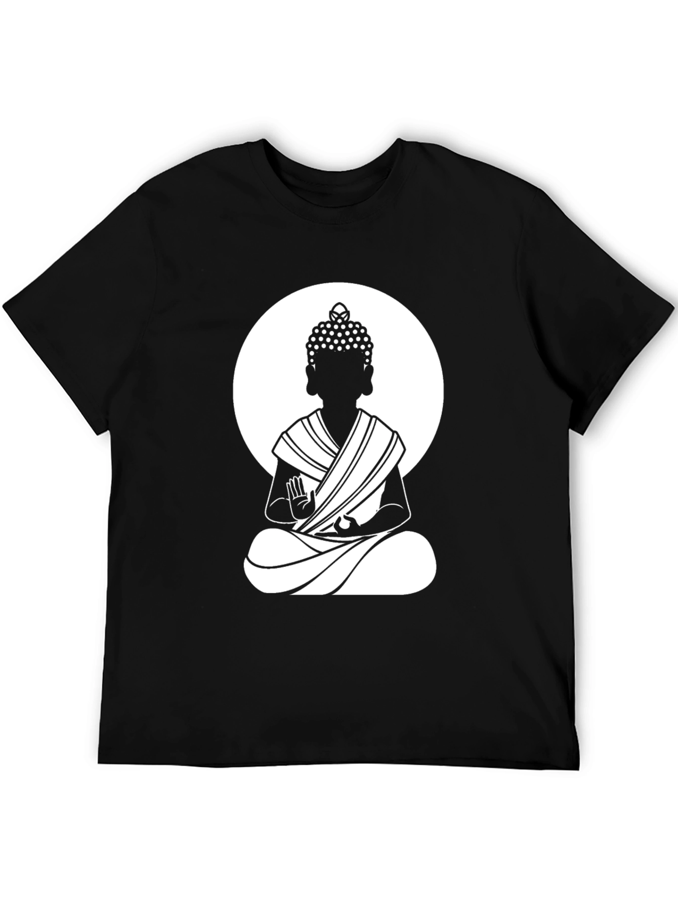 Buddha Graphic T-Shirt - Black