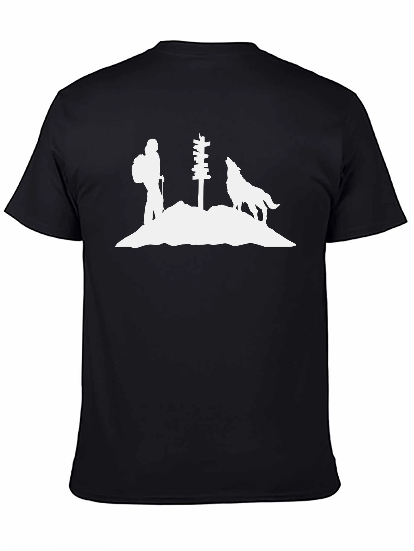 Hiking Wolf Graphic Tee - Adventure Awaits!