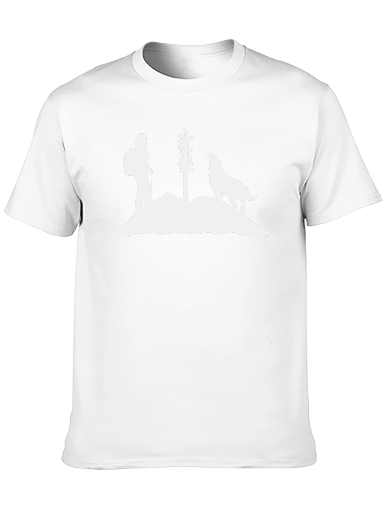 Hiking Wolf Graphic Tee - Adventure Awaits!