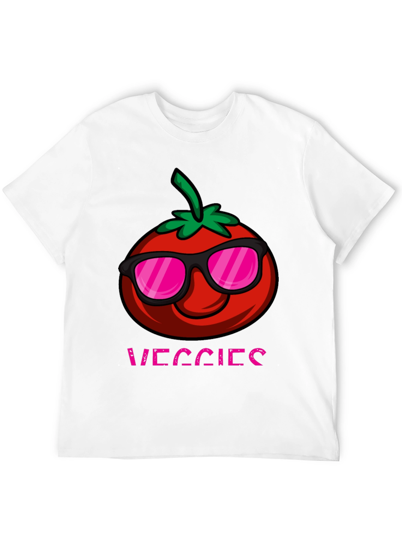 Funny Veggies Tomato Graphic T-Shirt
