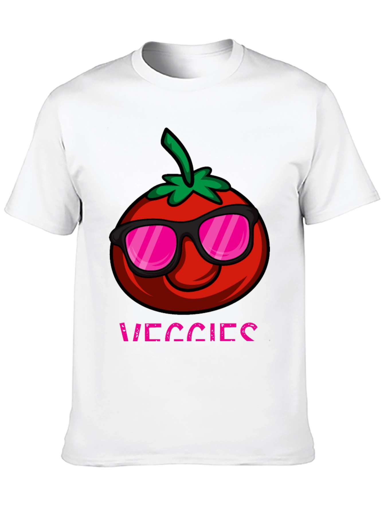 Funny Veggies Tomato Graphic T-Shirt