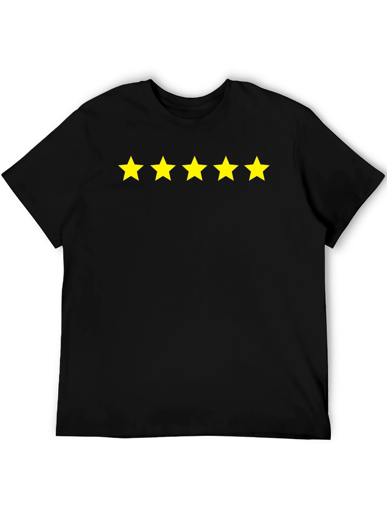 5-Star Rated Black Cotton T-Shirt