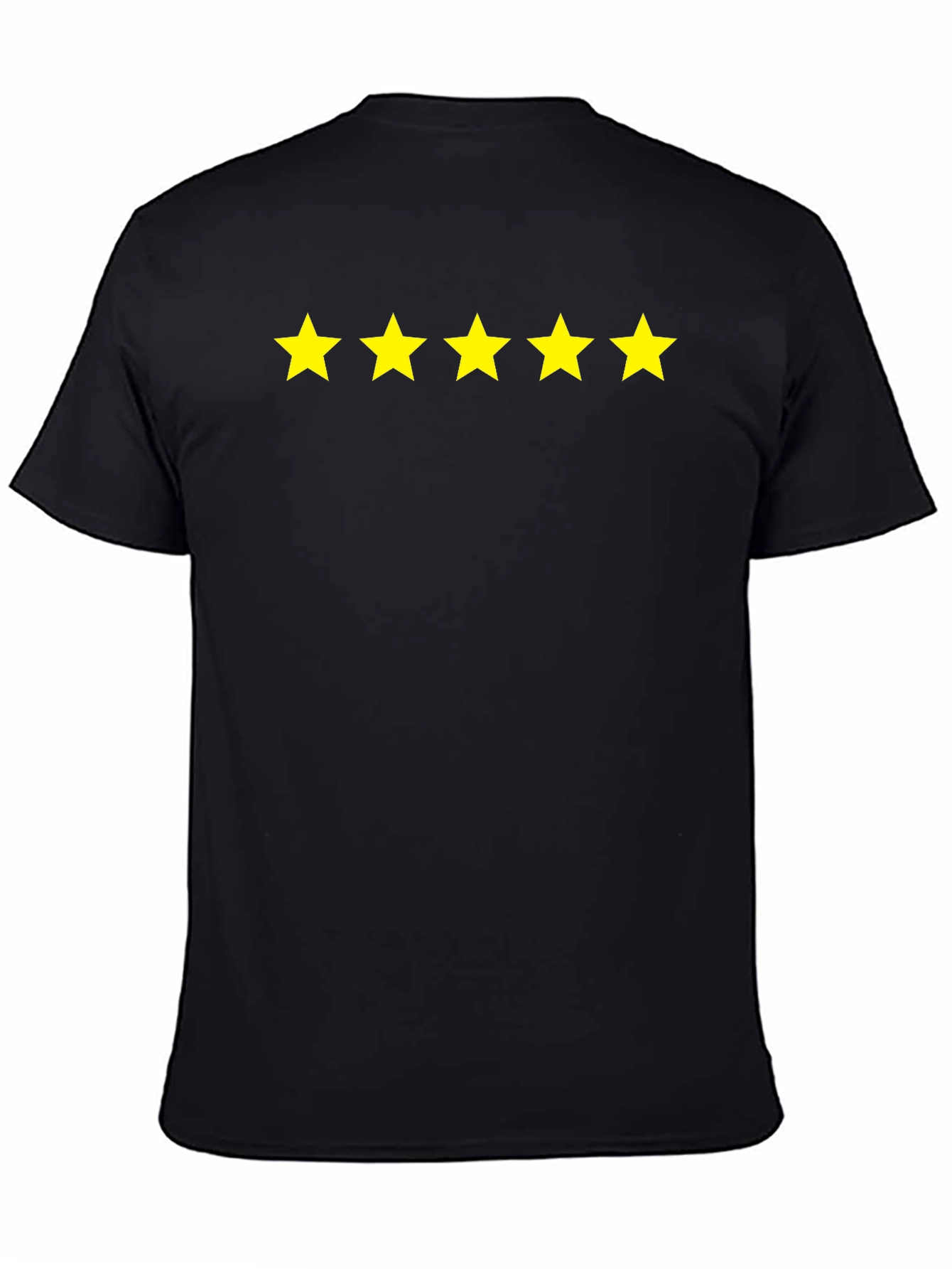 5-Star Rated Black Cotton T-Shirt