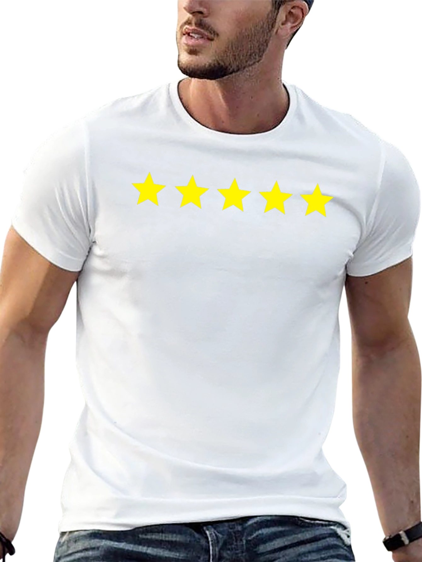 5-Star Rated Black Cotton T-Shirt