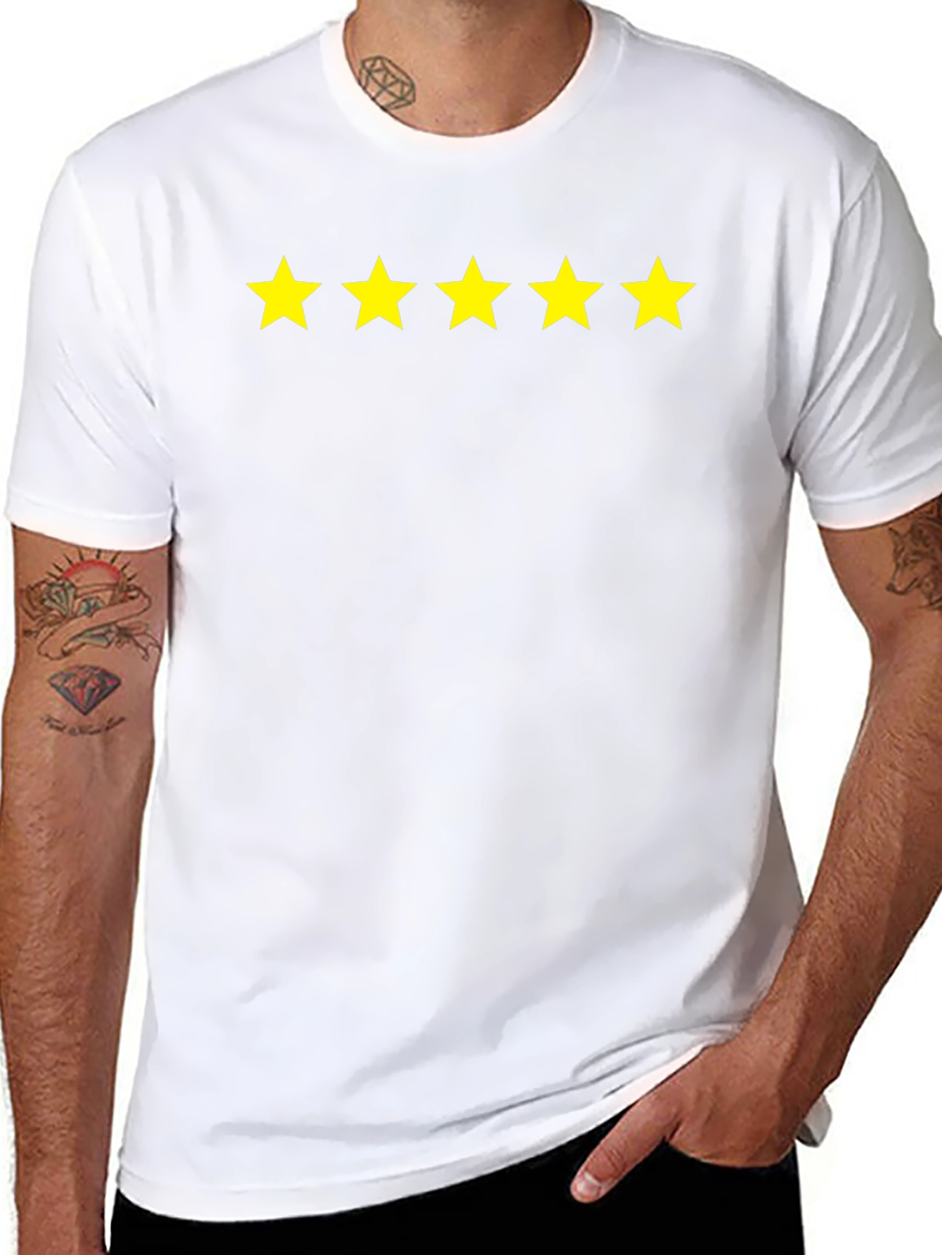 5-Star Rated Black Cotton T-Shirt