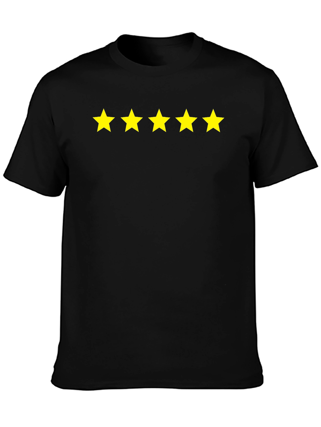 5-Star Rated Black Cotton T-Shirt