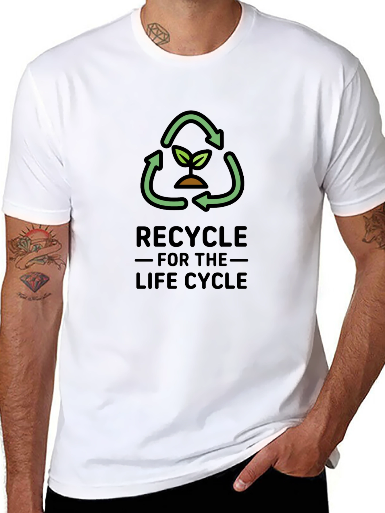 Recycle for the Life Cycle Graphic T-Shirt