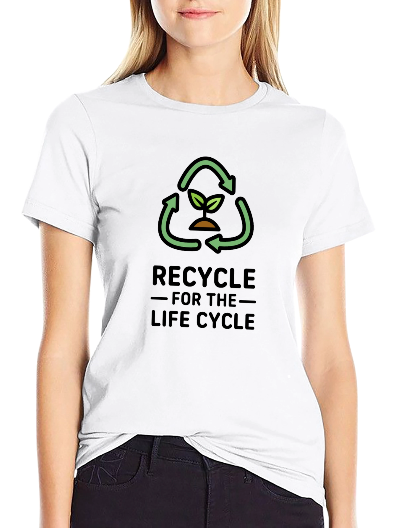 Recycle for the Life Cycle Graphic T-Shirt