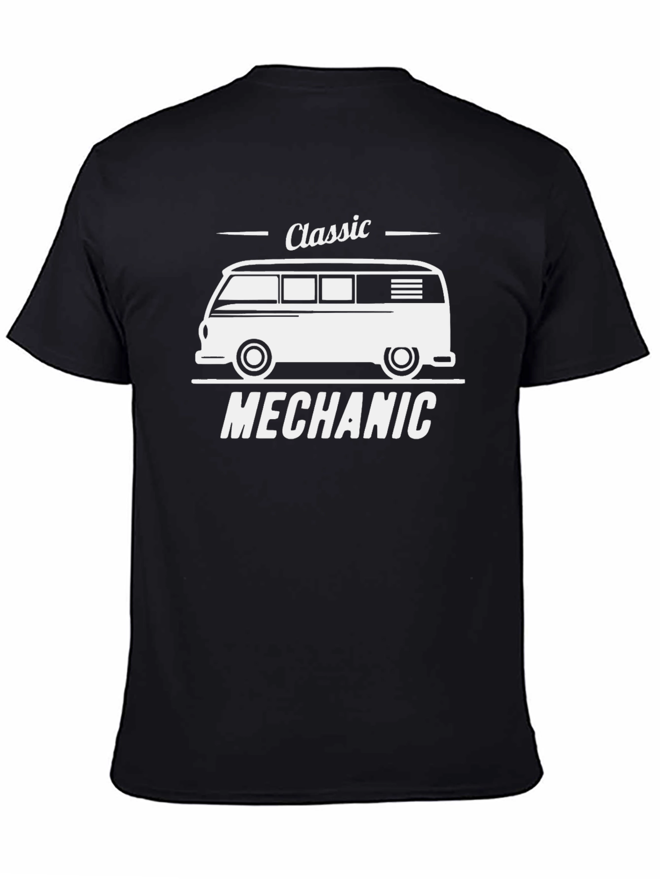 Classic Mechanic T-Shirt: VW Bus Design