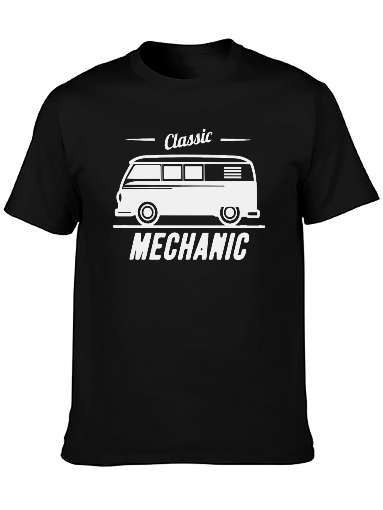 Classic Mechanic T-Shirt: VW Bus Design