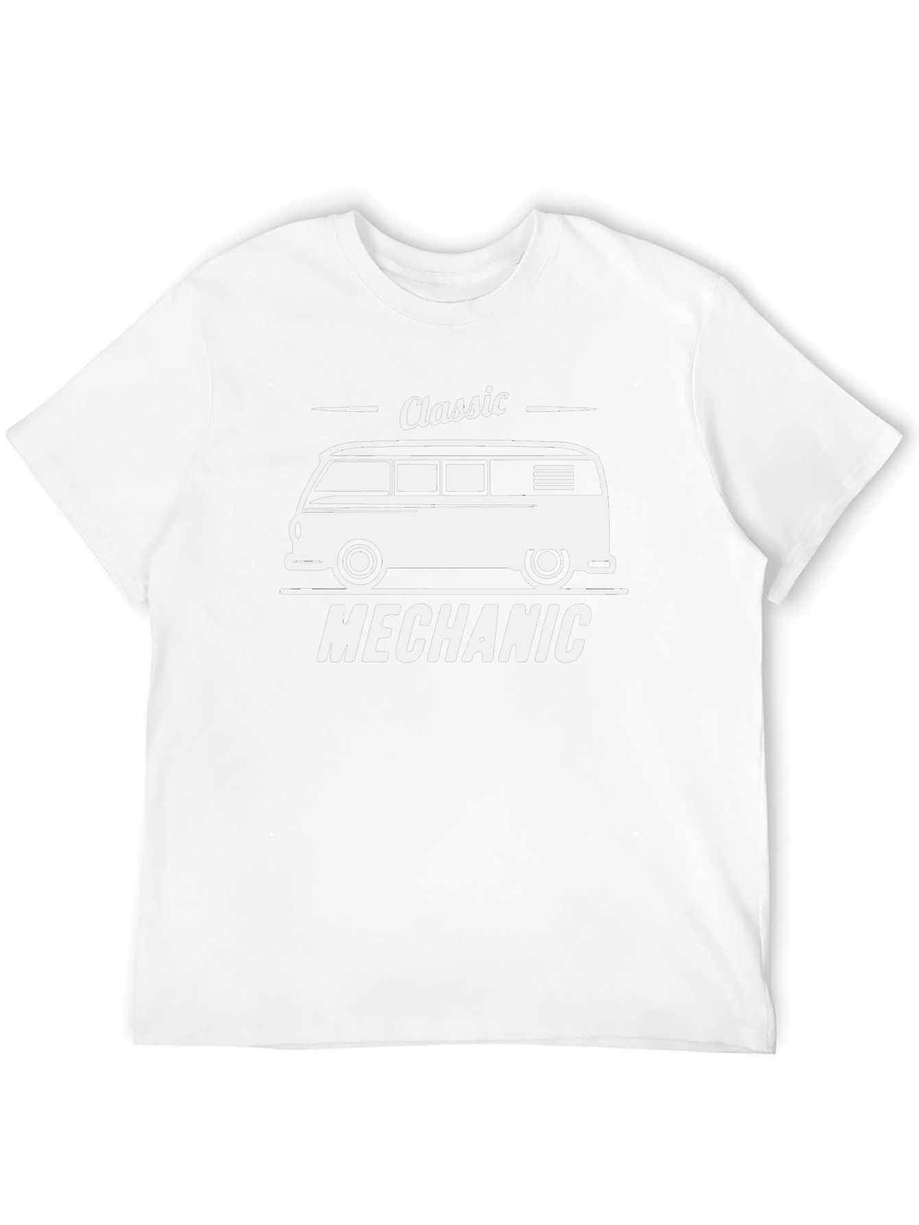Classic Mechanic T-Shirt: VW Bus Design