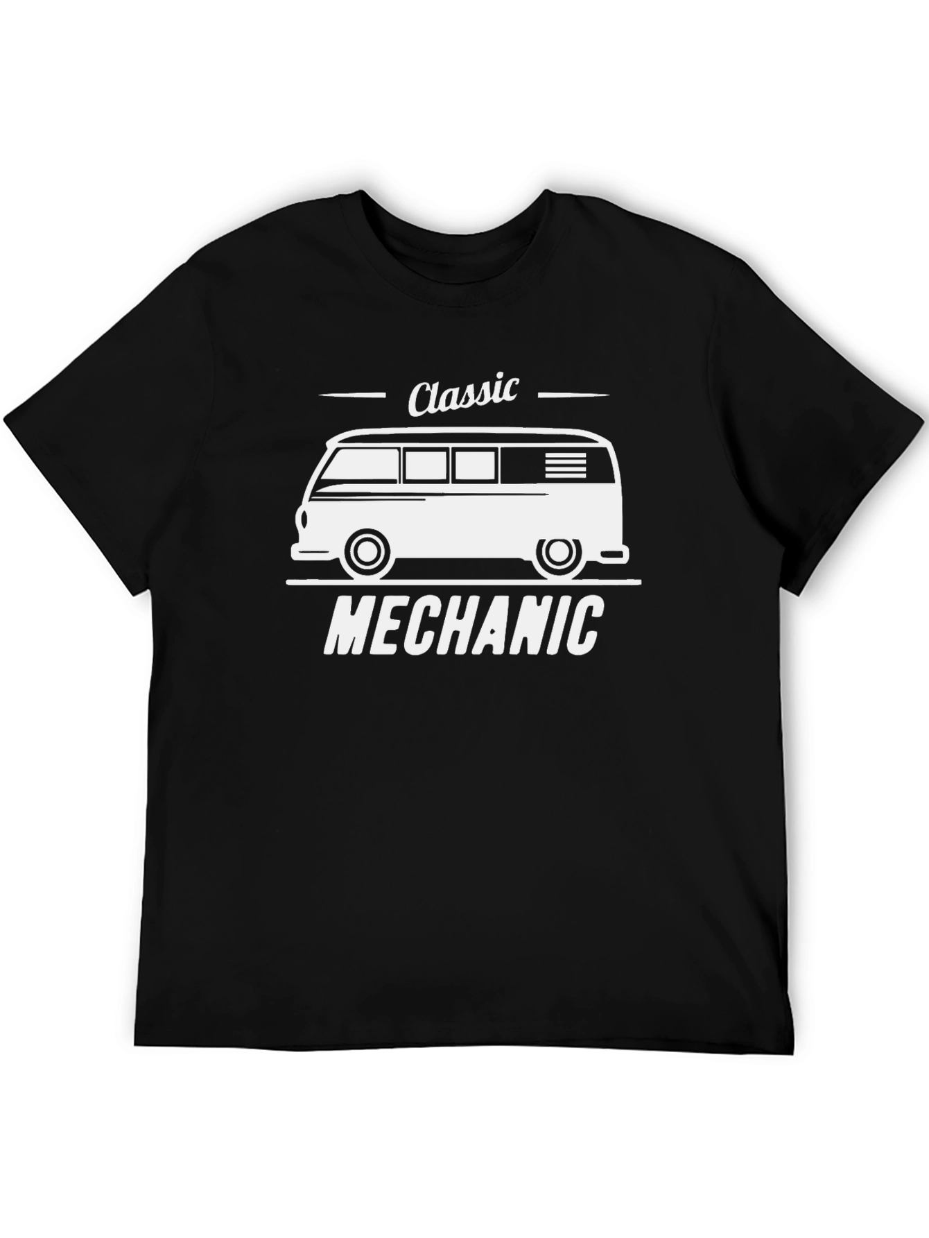 Classic Mechanic T-Shirt: VW Bus Design