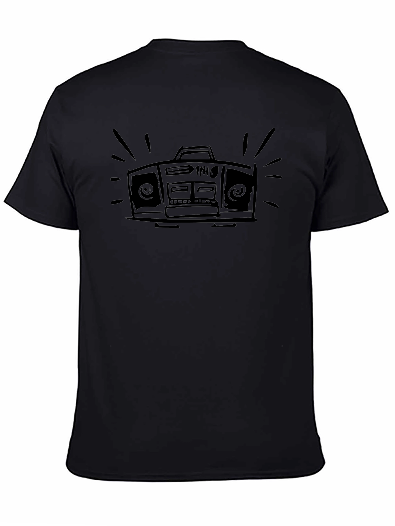 Boombox Graphic T-Shirt - Retro Style