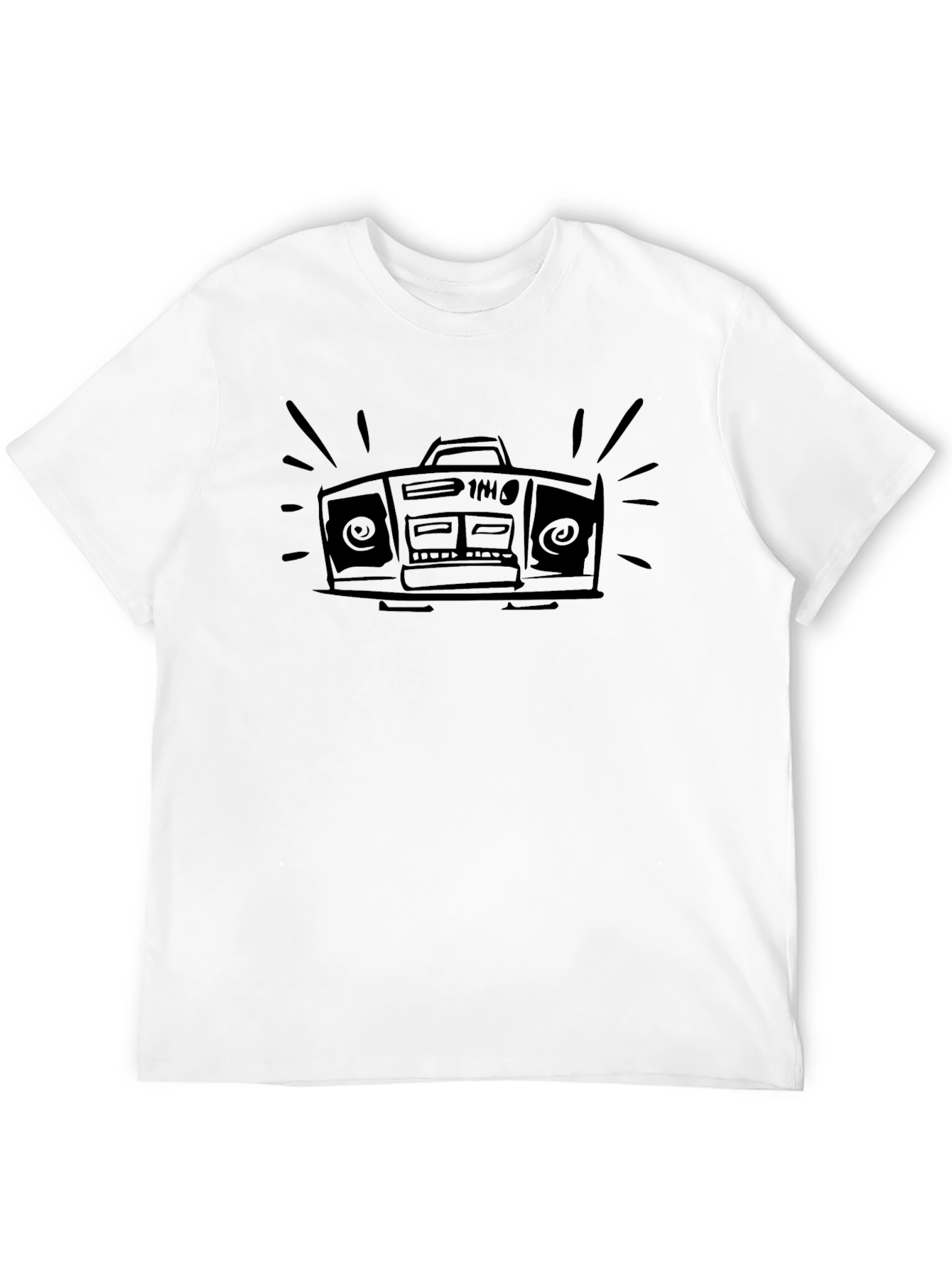 Boombox Graphic T-Shirt - Retro Style