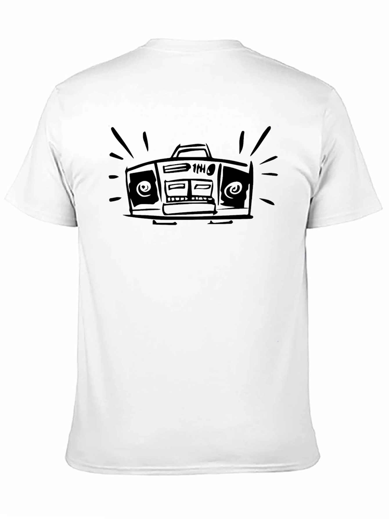 Boombox Graphic T-Shirt - Retro Style