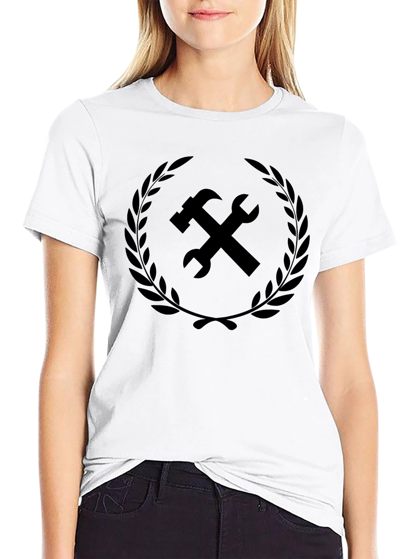 Hammer & Wrench Emblem Tee - Black
