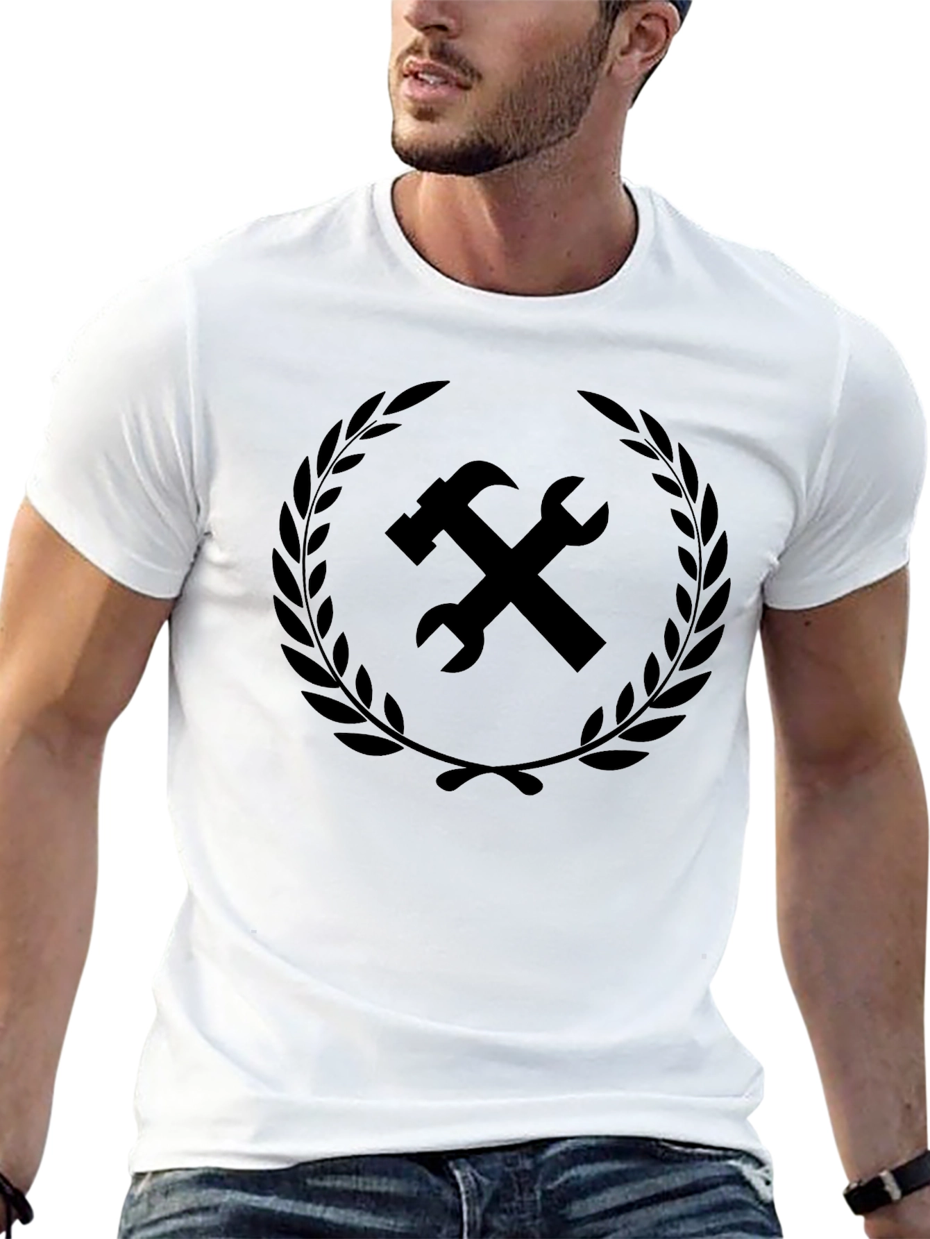 Hammer & Wrench Emblem Tee - Black