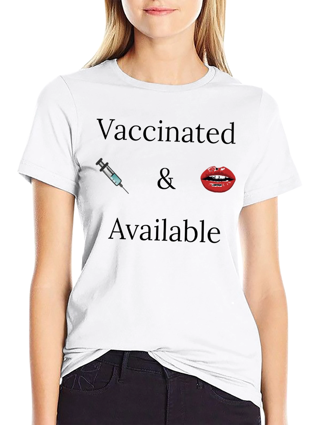 Vaccinated & Available Graphic Tee