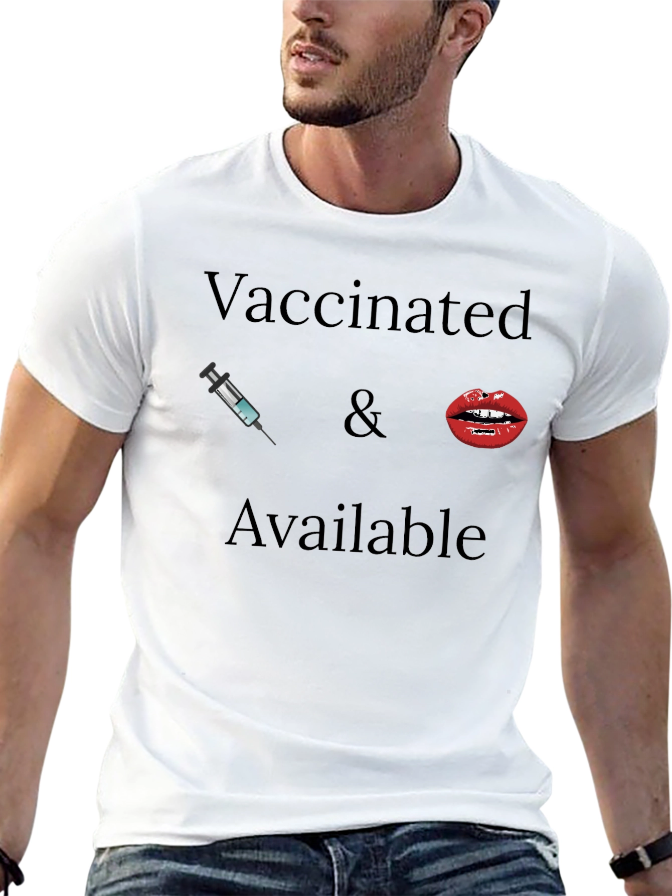 Vaccinated & Available Graphic Tee