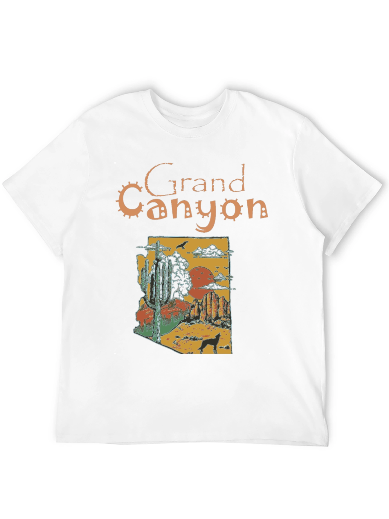 Grand Canyon T-Shirt Arizona Desert Black Tee