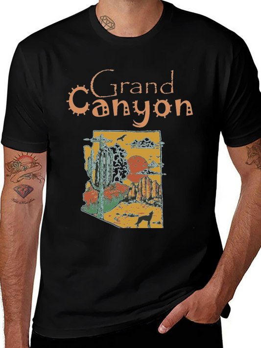 Grand Canyon T-Shirt Arizona Desert Black Tee