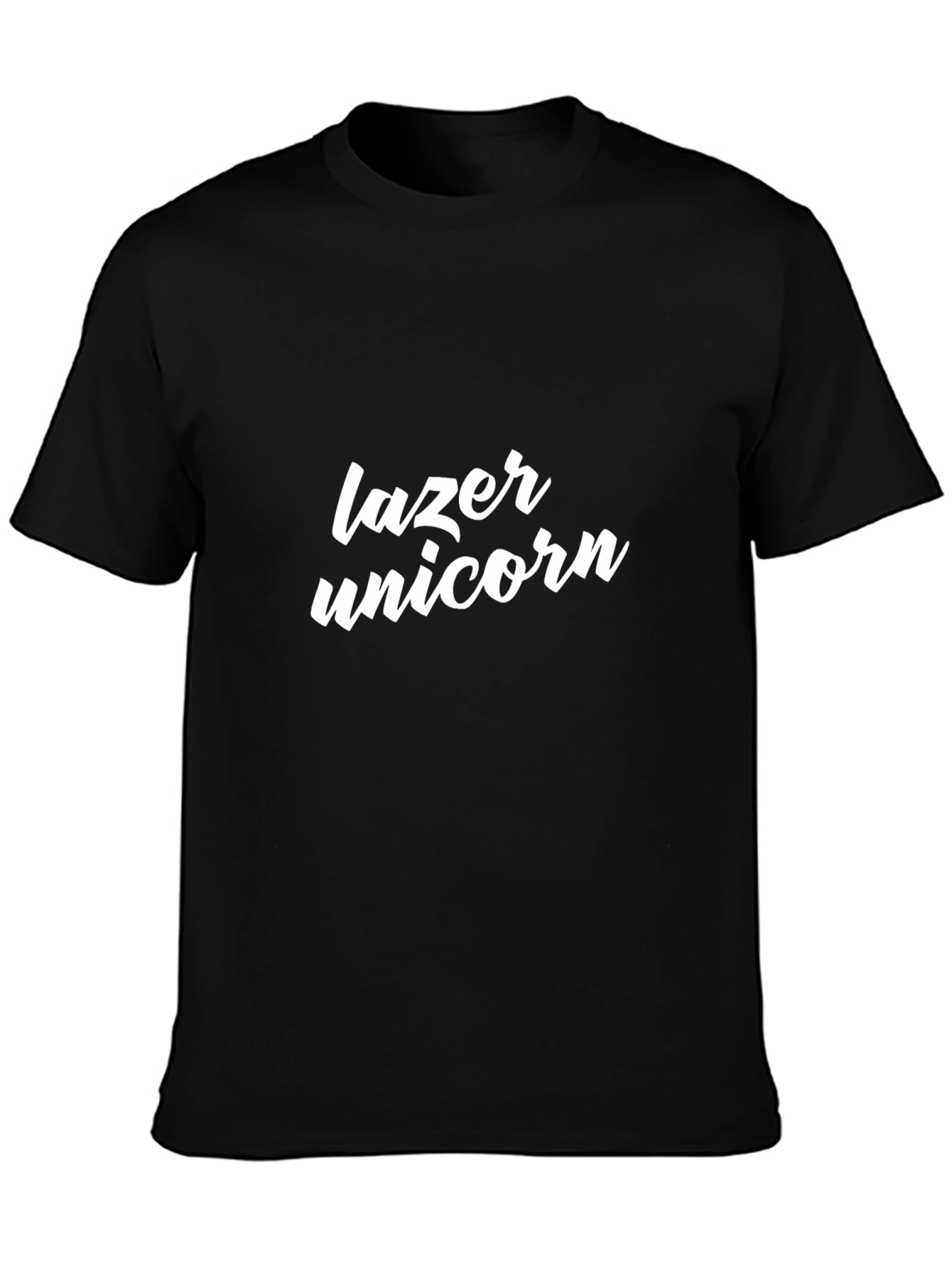 Lazer Unicorn Black T-Shirt