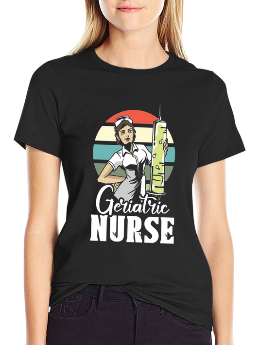 Geriatric Nurse Graphic T-Shirt