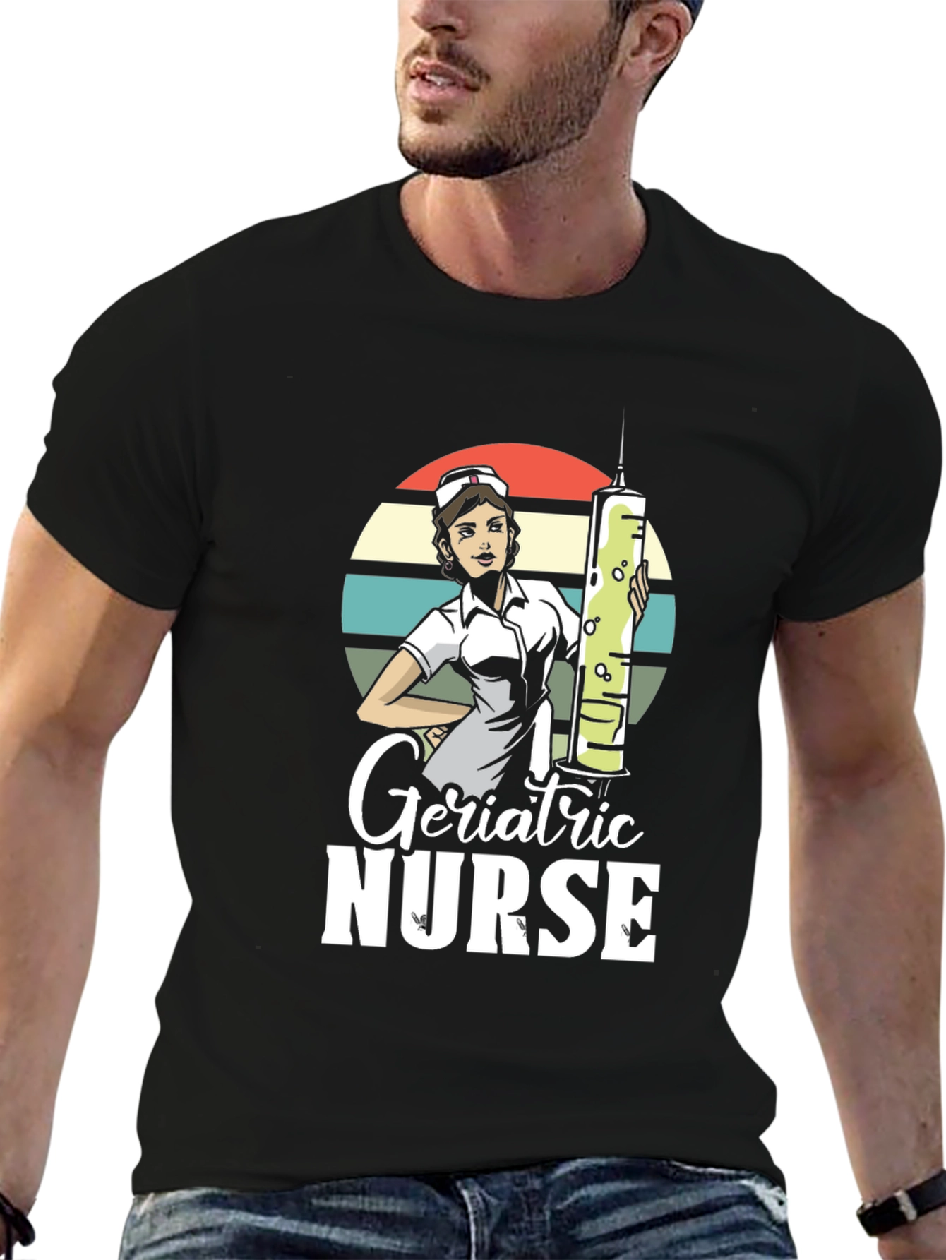 Geriatric Nurse Graphic T-Shirt