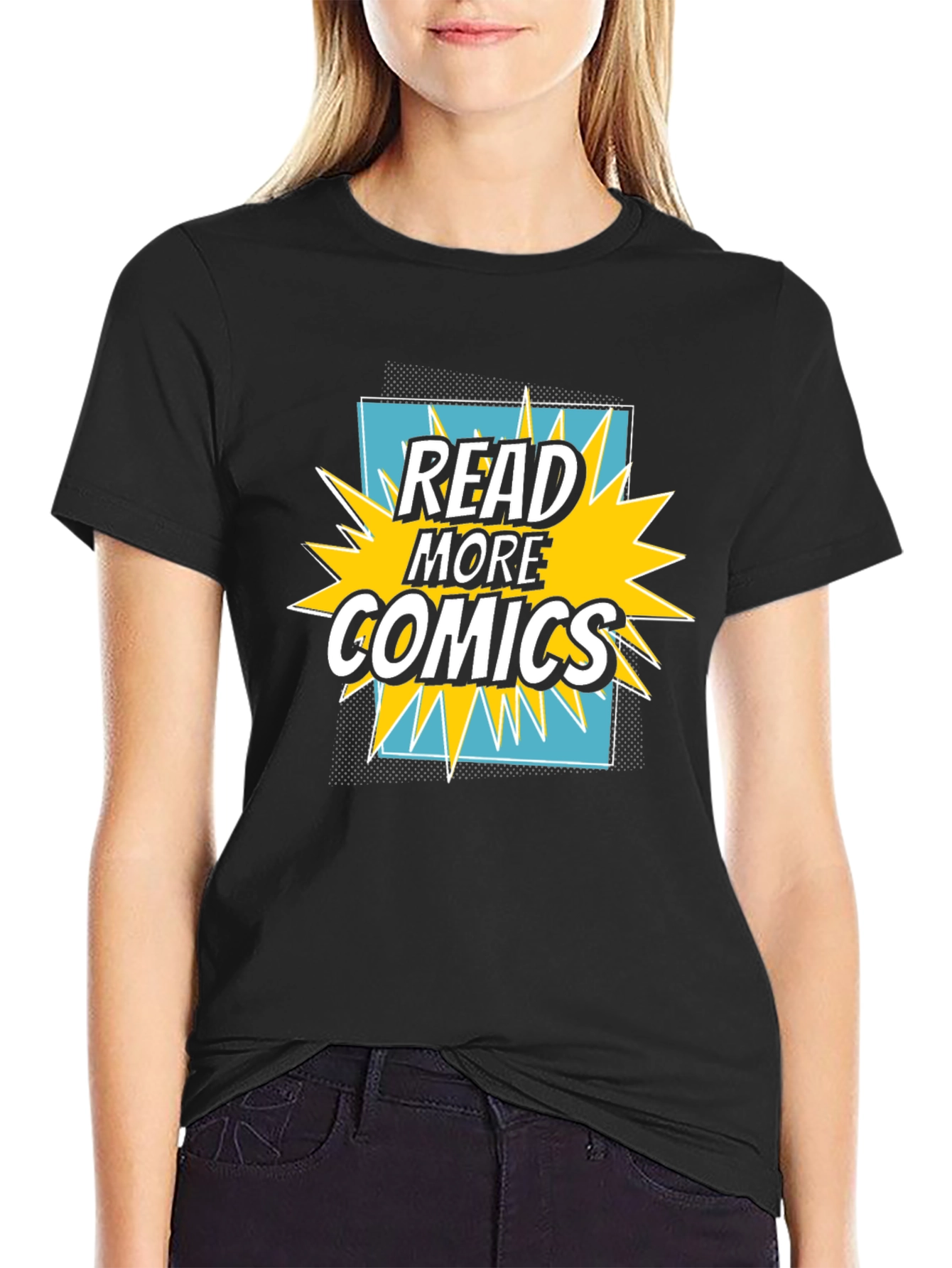 Read More Comics Graphic Tee - Black