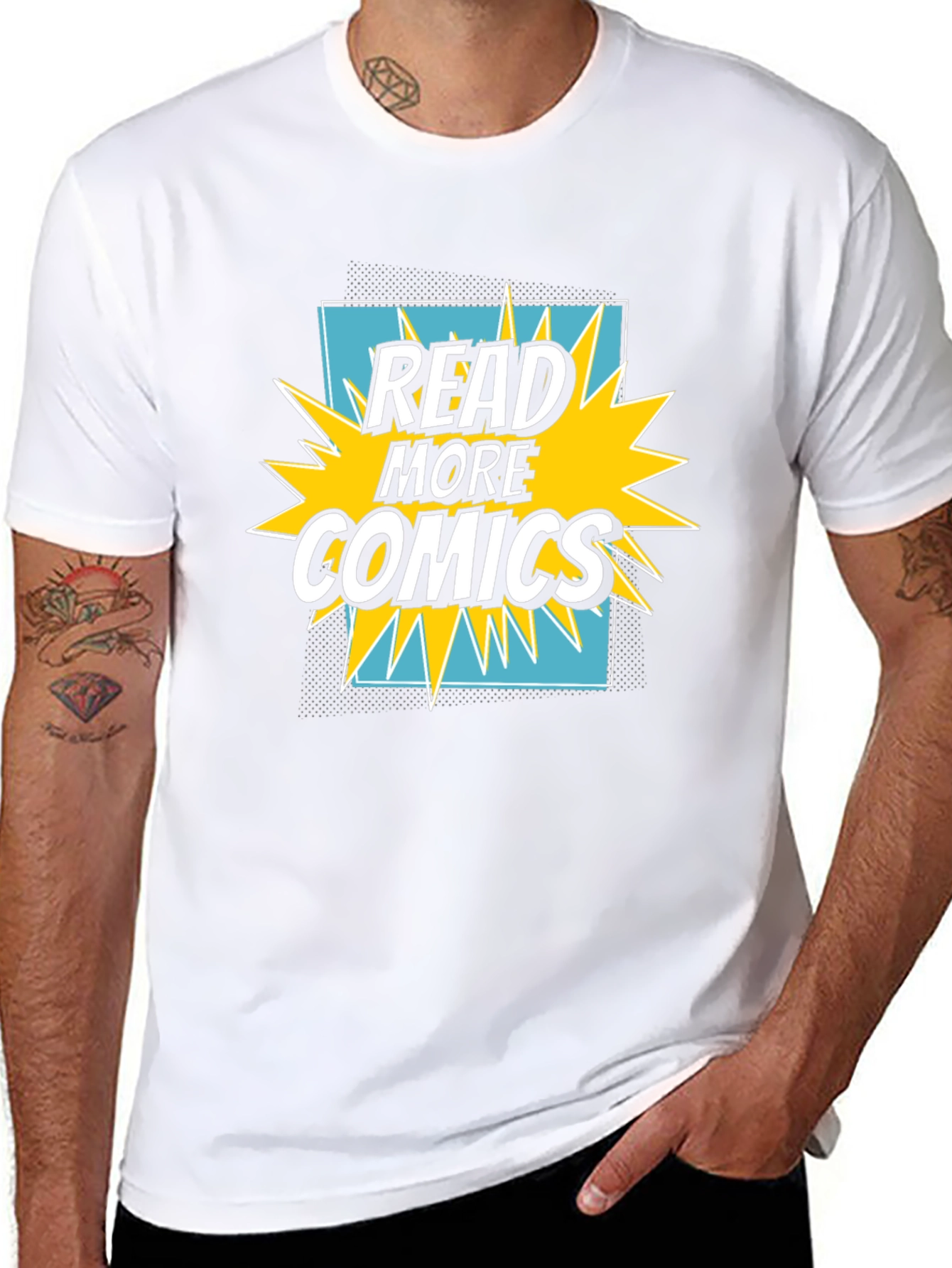 Read More Comics Graphic Tee - Black