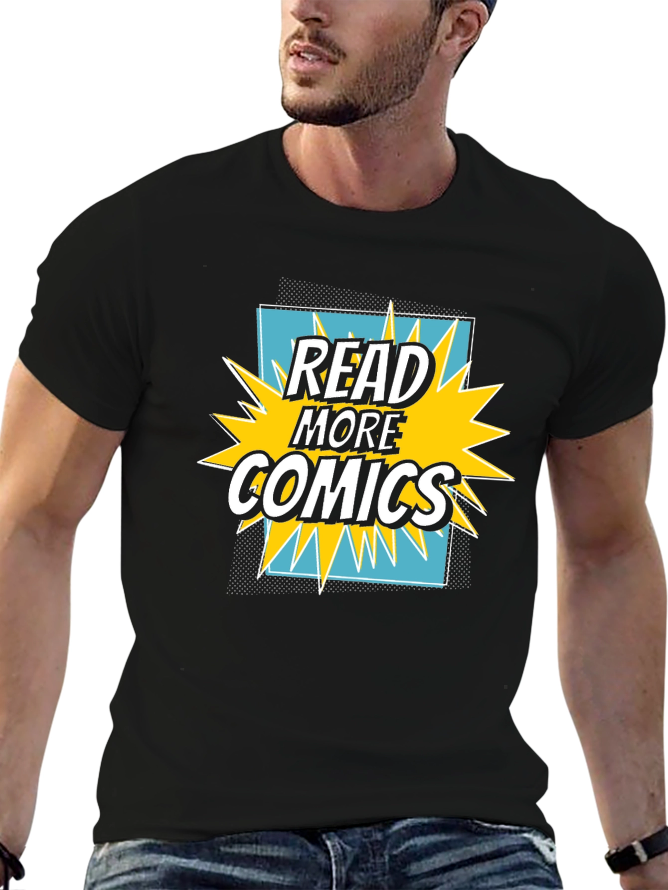 Read More Comics Graphic Tee - Black