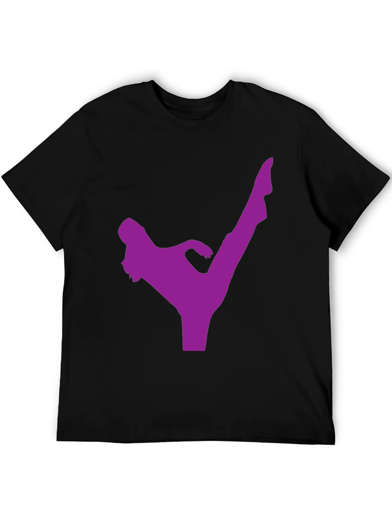 Kick Silhouette T-Shirt - Black Martial Arts Tee